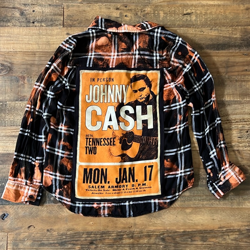 Custom Johnny Cash Flannel